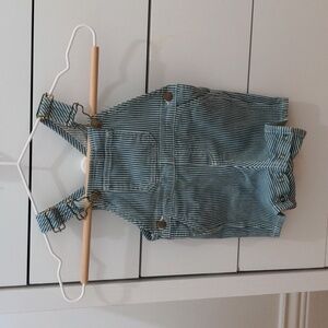 Bonpoint striped dungarees